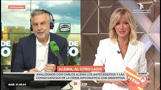 Alsina y Susanna Griso reflexionan sobre la crisis diplomática tras los insultos de Milei a Sánchez [upl. by Losiram380]