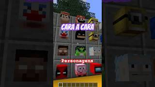 Cara a Cara no Minecraft com Personagens [upl. by Adela]