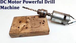 How To Make Simple Dc Motor Drill Machine At Home With 775 Motor  Diy 12V Drill Machine [upl. by Nidroj]