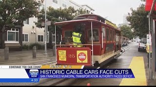 Historic cable cars in San Francisco in danger of routes having their operations suspended on three [upl. by Enaled548]