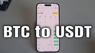 How to convert BTC to USDT on Binance [upl. by Ymmit]