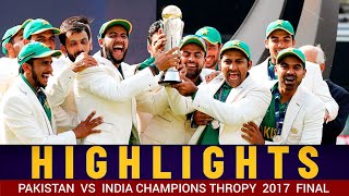 Pakistan vs India Champions Trophy 2017 Final Cardiff The Oval  Full Highlights [upl. by Cheyney]