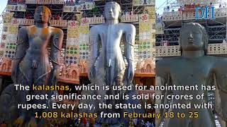 Bahubali Mahamasthakabhisheka at Shravanabelagola [upl. by Arahsak]