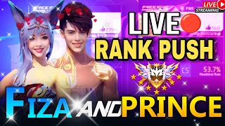 FIZA AND PRINCE GAMING WOR LIVE🔴 RANK PUSH TOP 1 🌍 FREE FIRE LIVE STREAM 🔥🎯 [upl. by Urion932]