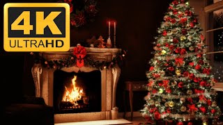 🔴 4K atmosfera natalizia NATALE 2022🎄 10H MUSICA RILASSANTE PER ADDORMENTARSI CON ALBERO E CAMINO [upl. by Auop]