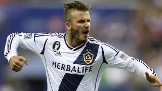 David Beckham goal on free kick vs Montreal Impact MLS Highlight [upl. by Aradnahc]