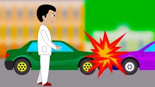 Car Crash and Ambulance animation for kids [upl. by Storz]