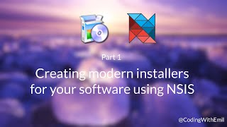 Creating modern installers for your software using NSIS 1  Installation [upl. by Yliak]