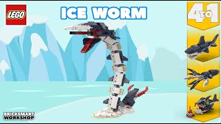 Ice Worm LEGO 31088 4 to 1 Alternate Build [upl. by Valeria]