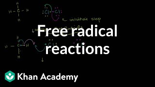 Free radical reactions  Substitution and elimination reactions  Organic chemistry  Khan Academy [upl. by Hersh]