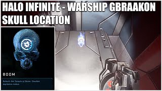 Skull Location on Warship Gbraakon Boom Skull  Halo Infinite Campaign [upl. by Denni]