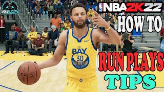 NBA 2K22 Tips How To RunCall Plays On MyTeam amp Online Ranked [upl. by Imeaj357]