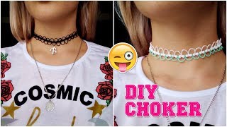 DIY Choker con hilo encerado y cuentas  MACRAME  fácil [upl. by Acireh681]