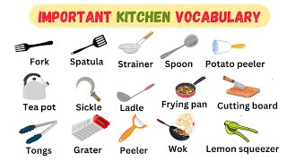 Kichen Vocabulary in English  English Practice englishvocabulary [upl. by Engel172]