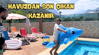 HAVUZDAN SON ÇIKAN KAZANIR  HAFTA SONU VLOG dkomedi komik [upl. by Cordy]