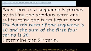 Sequences  GCSE  IGCSE  Higher Maths  KS4 Maths Higher Practise Questions [upl. by Lindsy]