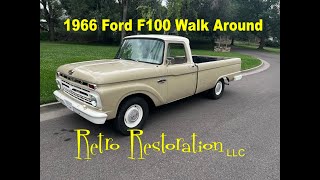 1966 Ford F100 Walk Around [upl. by Kovar54]