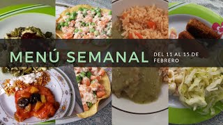 Menú semanal 3 Recetas Económicas [upl. by Wordoow]