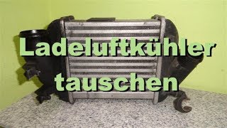 Ladeluftkühler defekt tauschen Turbo abdrücken LuftLecksuche Audi A4 B6 25l TDI [upl. by Yanahs312]