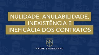 NULIDADE ANULABILIDADE INEXISTÃŠNCIA E INEFICÃCIA DOS CONTRATOS [upl. by Froma]