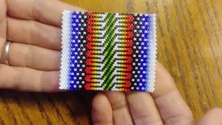 Peyote Bead Stitch with Delica Beads [upl. by Gav]