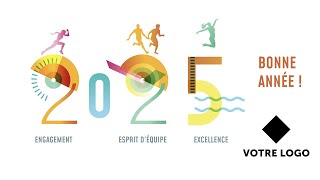 Carte de bonne année sport 2025 🏆🏅🏋️🏃🏽‍♂️🏃🏽‍♀️🏊FX193  Vidéostorytelling by Néologis [upl. by Connor102]