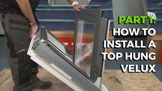 How to install a Velux TopHung Roof Window  Part 1 [upl. by Akinahc]