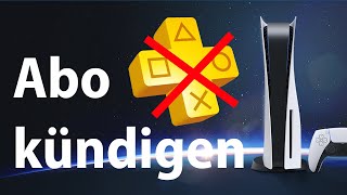 PS Plus Abo kündigen – PlayStation 5  Tutorial [upl. by Nanreh]