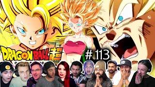 ⚡CAULIFLA VS GOKU🔥quotBATTLE OF SAIYANSquot REACTION MASHUP🐲Dragon Ball Super Episode 113 ドラゴンボール [upl. by Luebke]