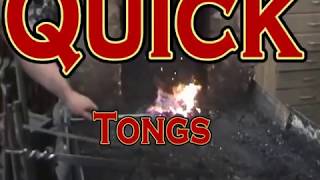 Forging Blacksmith Tongs fast and easy Quick Tongs by Ken Zitur [upl. by Ahsuat769]