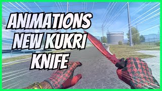 NEW KUKRI KNIFE Animations in CS2 Including Rare Inspect [upl. by Darian]