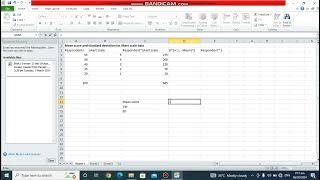 HOW TO OBTAIN MEAN SCORE AND STANDARD DEVIATION FOR LIKERT SCALE DATA IN EXCEL IN 5 MINUTES [upl. by Margarida]