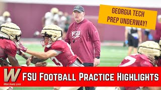 FSU Football Practice HIGHLIGHTS  Florida State Seminoles Day 18  Warchant TV FSU [upl. by Canty670]