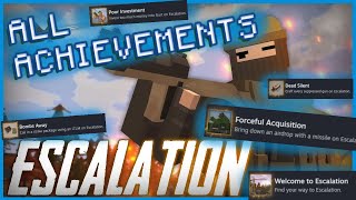 NEW UNTURNED ESCALATION  FULL ACHIEVEMENT GUIDE [upl. by Roede]