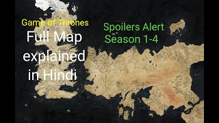 Game of thrones map explained in hindi [upl. by Chavey27]