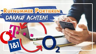 📱 Rufnummermitnahme beauftragen – Darauf solltet ihr achten [upl. by Ellevehs]