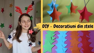 DIY  Decoratiuni de iarnă din stelute de hartie [upl. by Schmidt497]