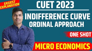 Indifference curve analysis  CUET 2023 Micro economics 25 marks fixed  Dont miss this Topic [upl. by Graces]