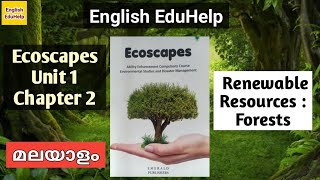 Renewable Resources  Forests  Unit 1  Chapter 2  Ecoscapes  English EduHelp [upl. by Urban]