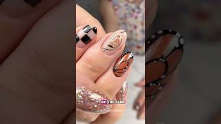 Hard Gel Overlay amp Fall Nail Art ✨ nailart [upl. by Gregson682]