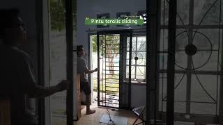 pintu teralis slidingbesi welding diy [upl. by Etam140]