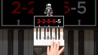 Undertale Last Breath An Enigmatic Encounter Piano Tutorial 2 shorts [upl. by Hamas578]