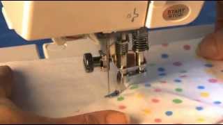 How to use Janome Open Toe Free Motion Quilting Foot [upl. by Crescen]