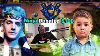 NINJA SENT CONNOR 100 HE FREAKED OUT Fortnite Battle Royale [upl. by Cosma]