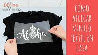 Cómo CREAR Estampados con VINILO TEXTIL sobre Camisetas 👕 FUNCIONA CON PLANCHA NORMAL [upl. by Aneelehs]