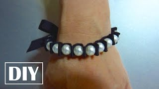 DIY Pearl Bracelet [upl. by Neilla417]