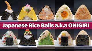 10 Easy Ways to Make Delish Japanese Rice Balls aka ONIGIRI [upl. by Nanyt]