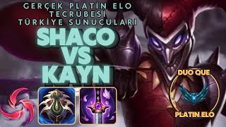 Platin Elo Duo  Shaco vs Kayn karşılaşması  Bölüm 172 [upl. by Elac]