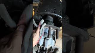 Rear wheel seal liking course Bad installation Dump truck [upl. by Nelubez]