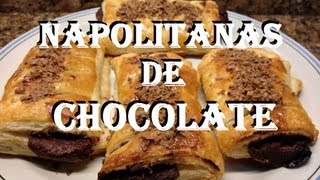 NAPOLITANAS RELLENAS DE CHOCOLATE [upl. by Elleimac]